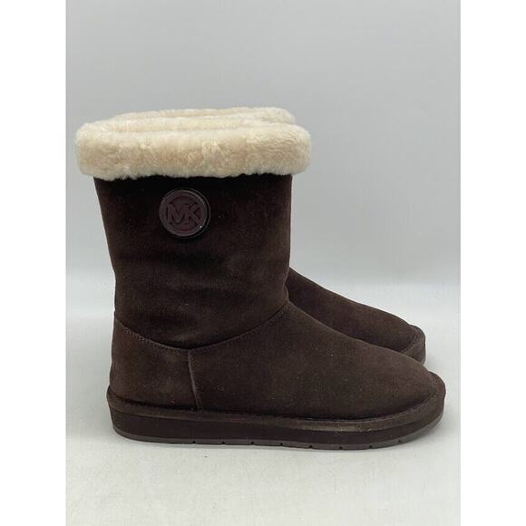 Michael Kors Women's Winter Mid Boot Round Toe Suede Boots Size 8M - Picture 7 of 12
